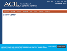 Tablet Screenshot of careercenter.acil.org